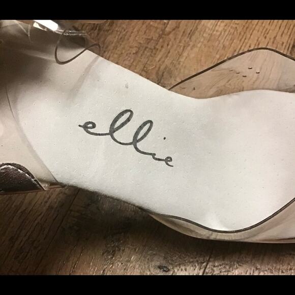 ELLIE CLEAR 2” LUCITE PLATFORM OPEN TOES EXOTIC DANCER 6” HIGH HEELS Size 10M - Picture 7 of 14